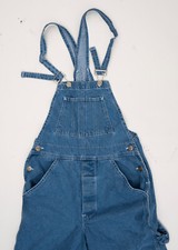 Vtg 80s 90s Smith's Workwear Sanforized Carpenter Denim Overalls Womens Sz S