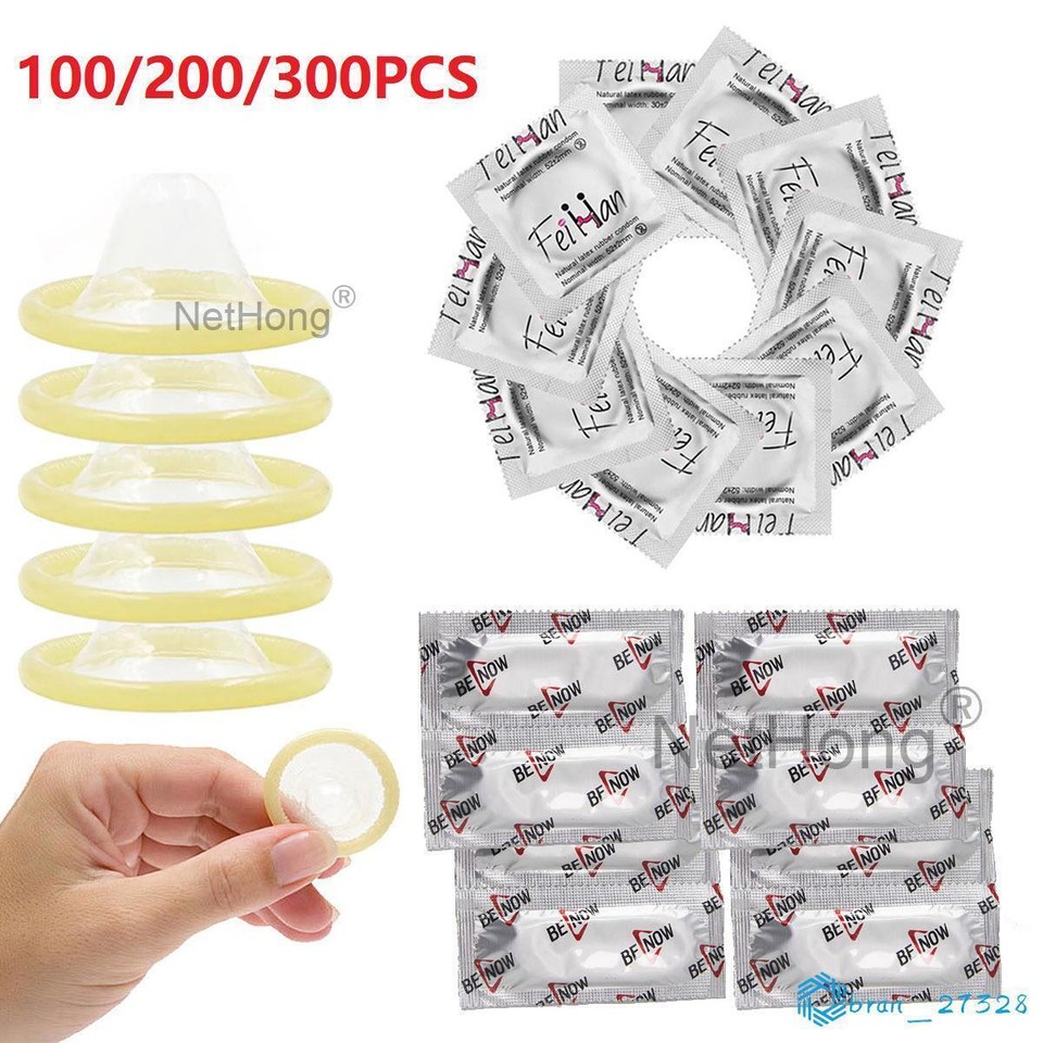 100pcs Latex Kondome Bulk Pack:Ultra-Thin Extended Pleasure Extra Time Sex Delay