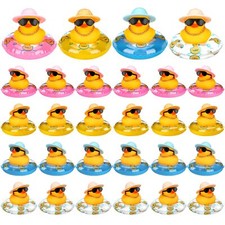 Mini Rubber Ducks Summer Beach Funny Rubber Ducky Bathtub Shower Ducks For Baby