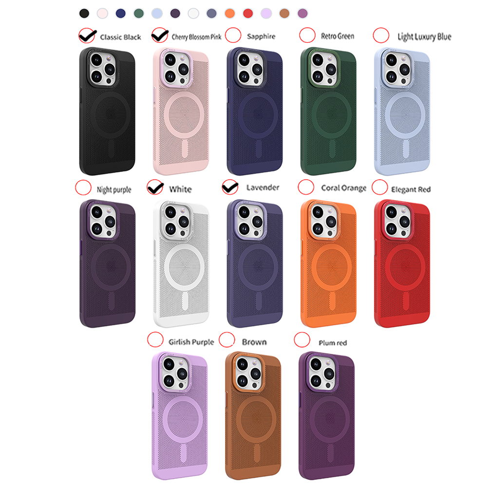 Heat Dissipation Iphone Case That Cools Phone For IPhone 15 Pro Max Heat Dissipation Breathable Cooling Magnetic Heat Dissipation Iphone Case That Cools Phone For IPhone 15 Pro Max Heat Dissipation Breathable Cooling Magnetic