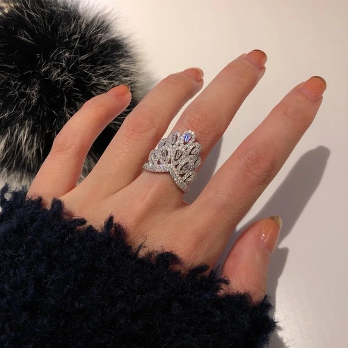 14K White Gold FN 2 CT Round Cut Lab Created Diamond Wedding Engagement Ring