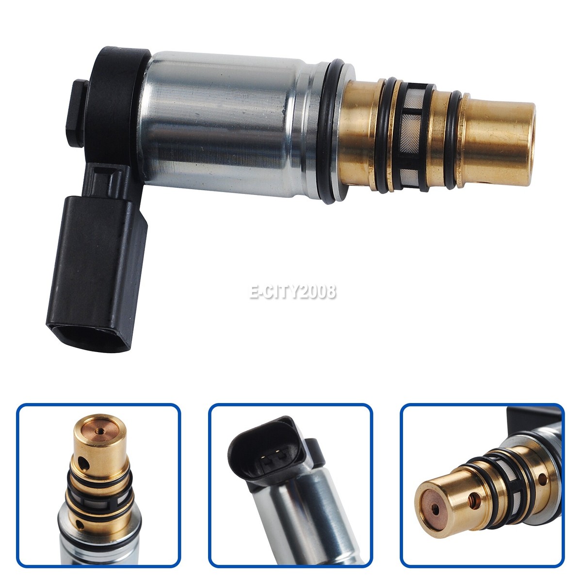 AC Compressor Control Solenoid Valve – Fits VW Audi Sanden PXE16 PXE13 Bolt-Down Style (2006+)