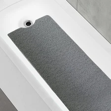 Bathtub Mat Non Slip Shower Soft PVC Loofah Bath Tub Mats for Bathroom 16''x40''