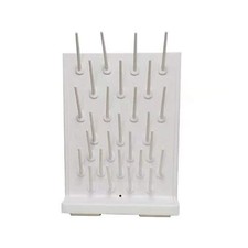 YTFLOT Wall Mounted Drying Rack 27 Pegs Lab Drying Draining Rack Cleaning Equ...