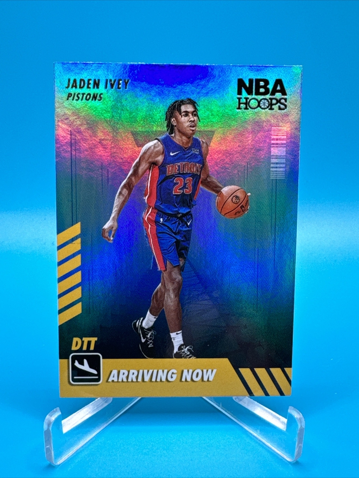 JADEN IVEY 2022-23 Panini NBA Hoops Now Arriving #5 Holo RC Pistons Prizm