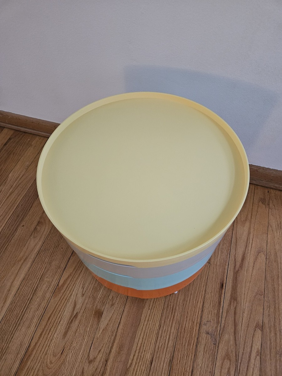 Ikea PS 2014 Stacking Tray Table Colorful Retro Mid Century
