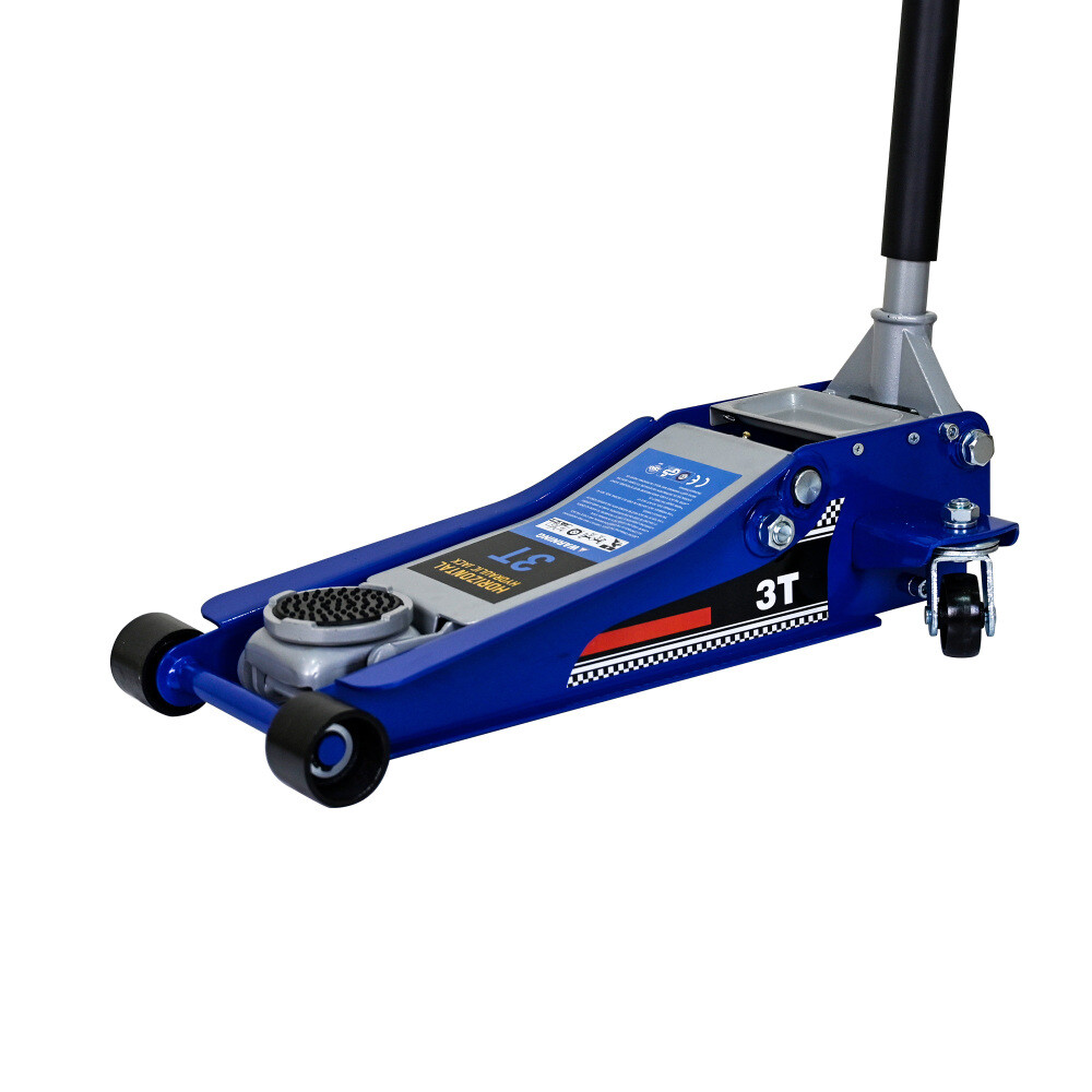 Low-Position Steel Vehicle Floor-mounted Hydraulic Jack with Dual-piston 3-Ton
