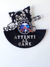 orologi in vinile. ATTENTI AL CANE,IDEA REGALO SPIRITOSA PER GLI AMANTI DEI CANI