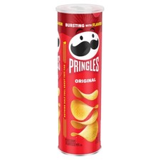 Pringles Potato Crisps Chips, Original Flavored, 5.2 oz Can, Kosher