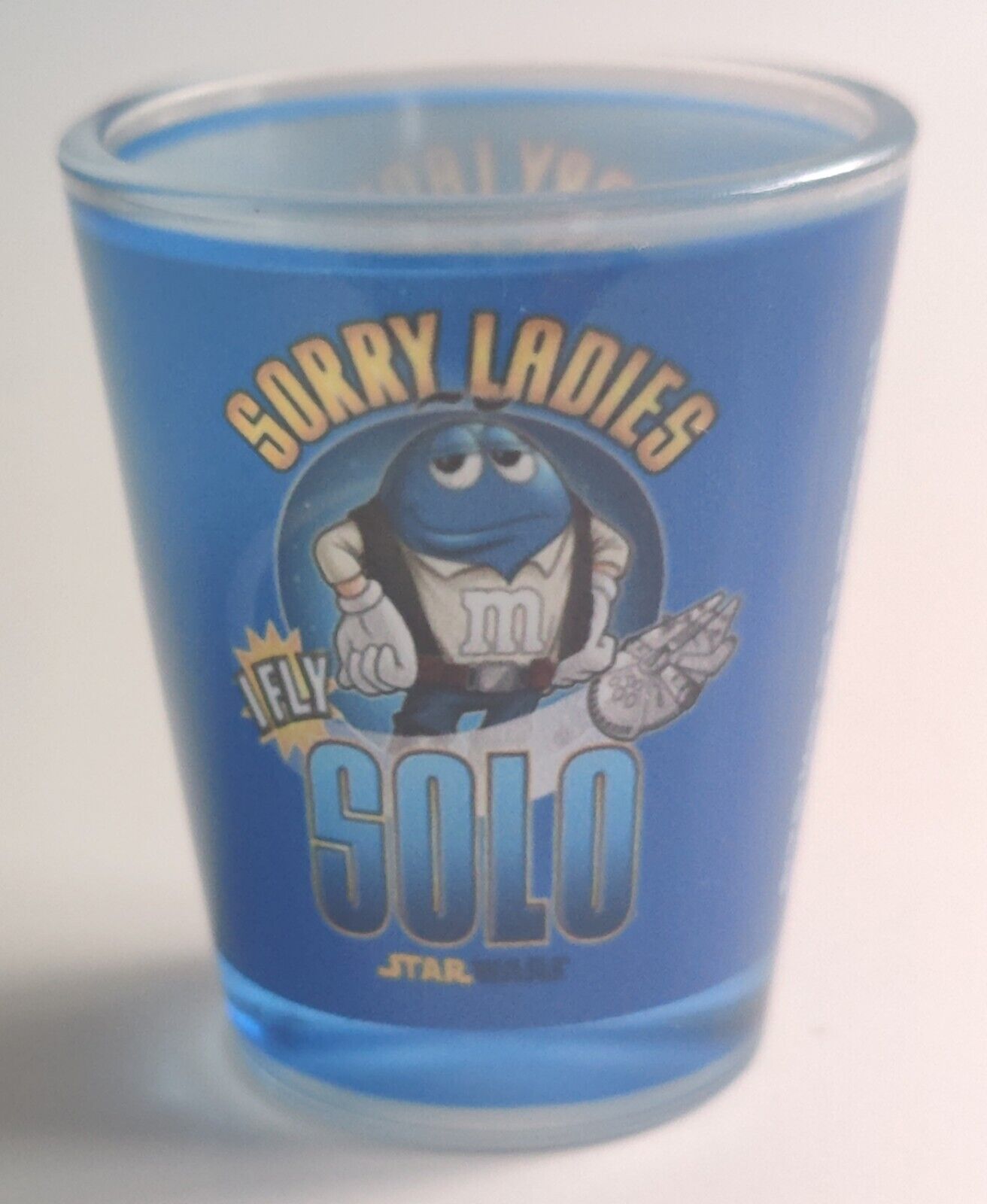 M&M's World Sorry Ladies I Fly Solo Star Wars Shot Glass