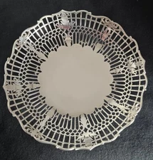 Vintage solid sterling silver Fruit bowl . Sheffield 1962 . By Viner's Ltd 