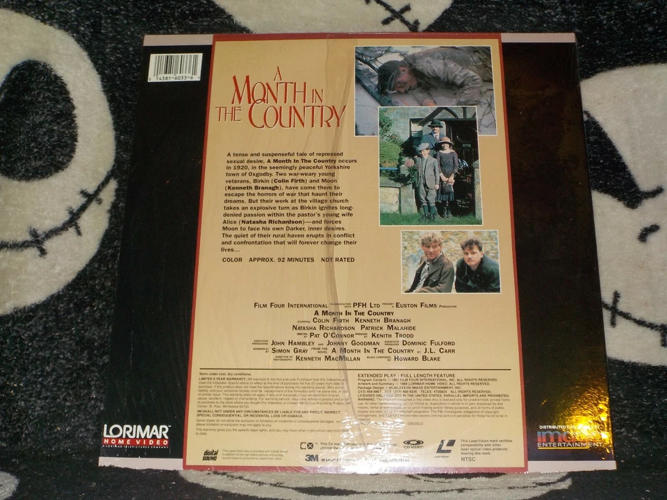 A Month in the Country NEW SEALED Laserdisc LD Colin Firth Free Ship $50 Foto 2 de 2