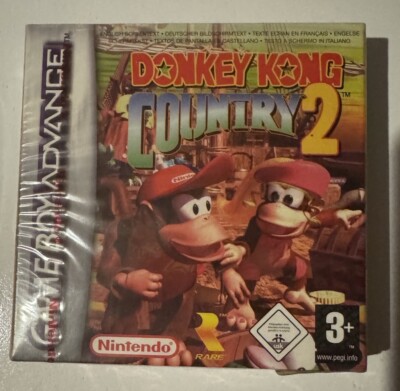 GBA Game Boy Advance Donkey Kong Country 2, Brandneu & Factory Sealed