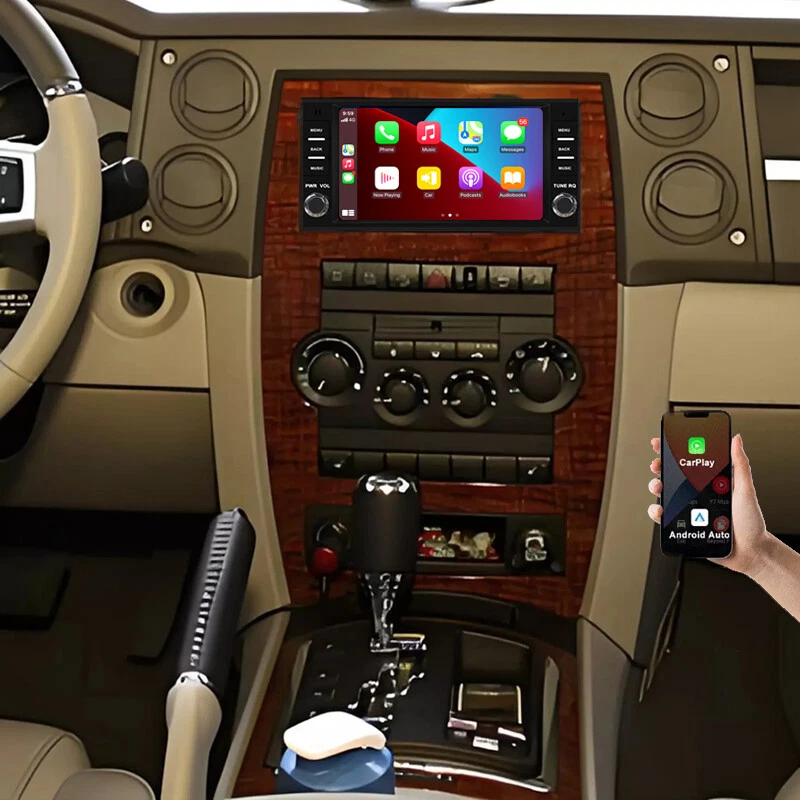 7'' For Jeep Commander 2008-2010 Carplay Car Radio GPS Stereo Carplay Android 13 - Image 4 of 4