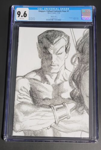 Empyre Fallout Fantastic Four #1 1:100 Ross Timeless Sketch Variant CGC 9.6 - Picture 1 of 4