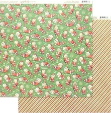 Graphic 45 Christmas Magic Collection 12 x 12 Santa's Little Helpers Cardstock