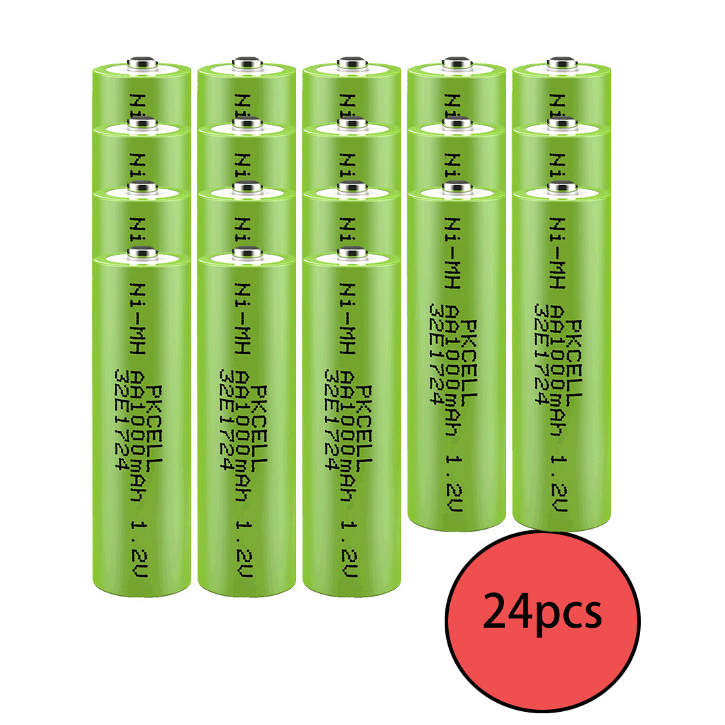 PKCELL NiMH AA 1000mAh 1300mAh Rechargeable Batteries Solar Garden Lights eBay