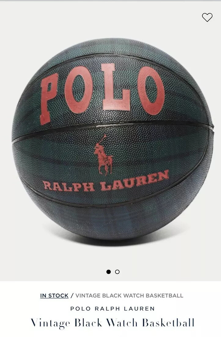 VINTAGE RALPH LAUREN POLO BLACK WATCH TARTAN BASKETBALL FROM VINTAGE RALPH LAUREN POLO BLACK WATCH TARTAN BASKETBALL FROM