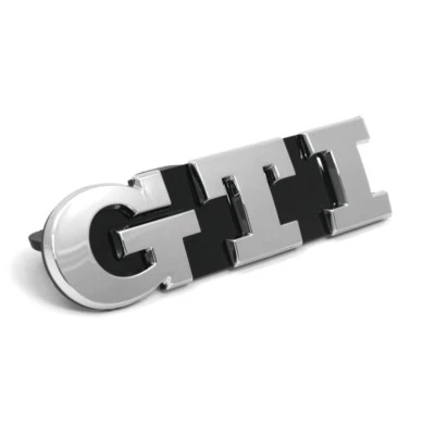 Original VW Polo GTI Schriftzug vorn Kühlergrill Emblem Tuning Zeichen Logo OEM - Bild 1 von 3