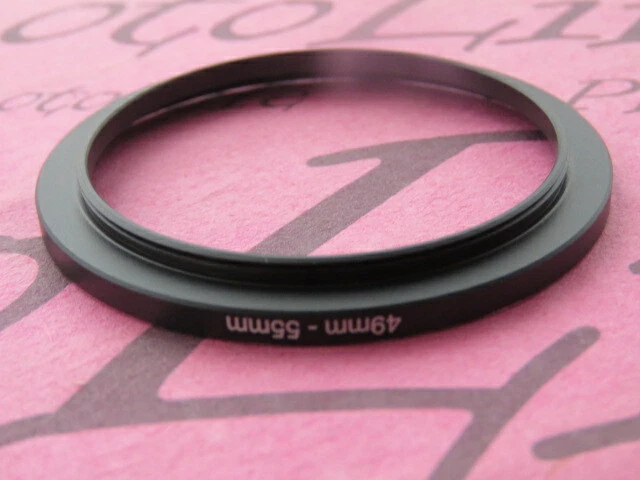 49mm to 55mm Stepping Step Up Filter Ring Adapter 49mm-55mm - Image 2 of 2