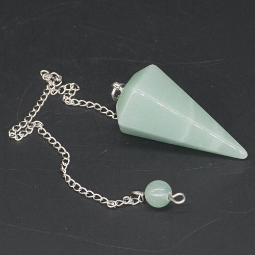 Mix Natural Gemstone Bonded Pendulum Point Pendant Healing Crystal Dowsing Tool - Picture 72 of 79