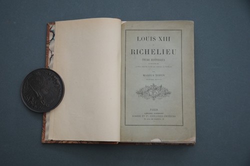 Richelieu M. Topin Louis XIII et Richelieu. Etude historique 1876 Etude reliée - Picture 2 of 9