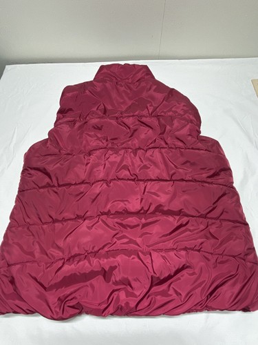 FREE COUNTRY XXL Women's Dark Red Garnet Puffer Vest Zipper Pockets - Picture 11 of 11