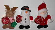 Starbucks Assort Christmas Finger Puppets Santa Snowman Reindeer Bumble Rudolph