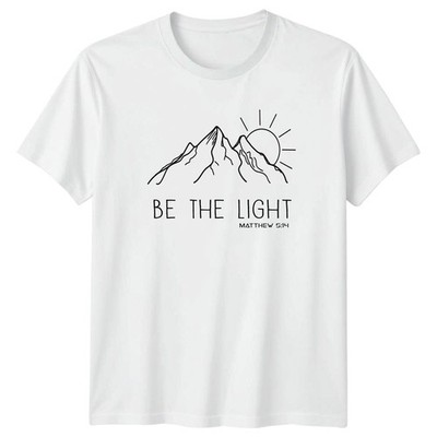 Sei das Licht Matthäus 5:14 T-Shirt Bibelvers christliches Geschenk für Sie und Ihn
