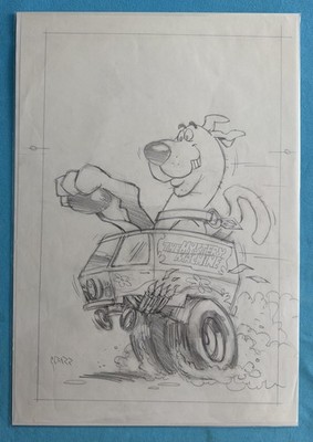 Scooby Doo Special Ed Big Daddy Roth HotRod Homage Cover Glenn Barr 10x15  DC WB