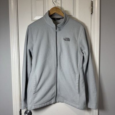 The North Face Men's Glacier Fleece Jacket Gray Full Zip Large