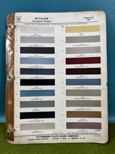 1962 Cadillac Deville Eldorado Series 62 63 Paint Chips Ditzler PPG