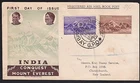 INDIA 1953 Everest set on registered FDC to New Zealand....................E1272
