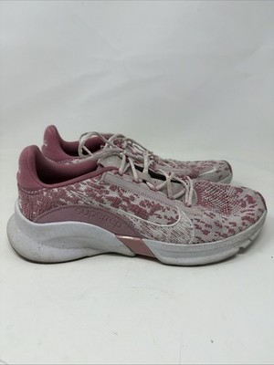 Nike SuperRep Go 3 Flyknit Next Nature Women's Shoes Desert Berry/Sail Sz 11