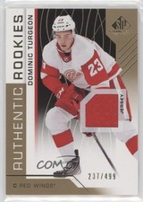 2018 SP Game Used Authentic Rookies Gold Jersey 237/499 Dominic Turgeon #114 xp6