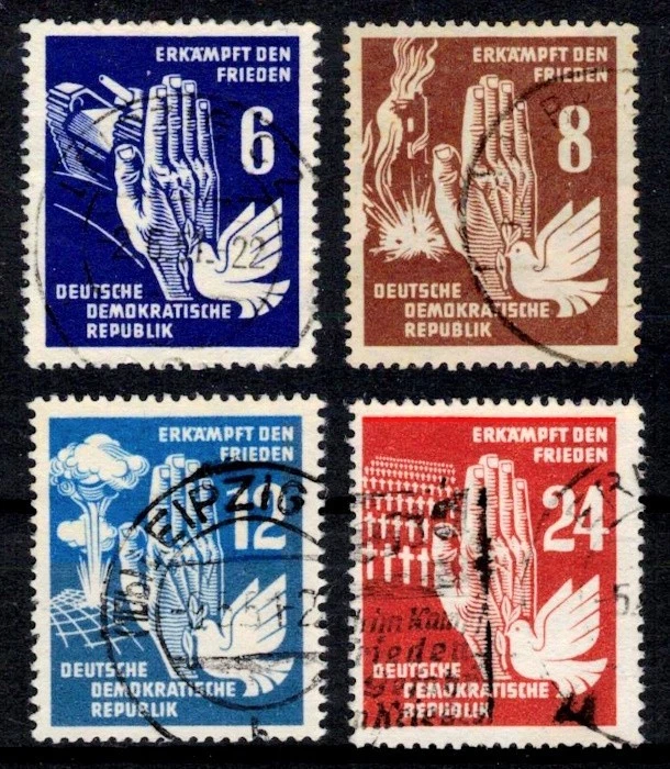 DDR 276-279 , gestempelt / o / Frieden , 2.Weltkrieg , Armee , Militär /g3 - Bild 1 von 1