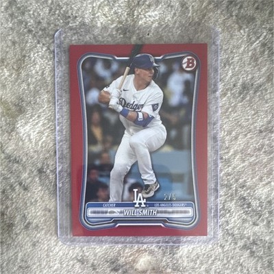 Topps 2025 Bowman Will Smith /5 #62 Los Angeles Dodgers Red Parallel