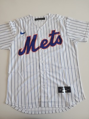 JUAN SOTO #22 New York Mets Home Pinstripe Jersey Men's Size Medium