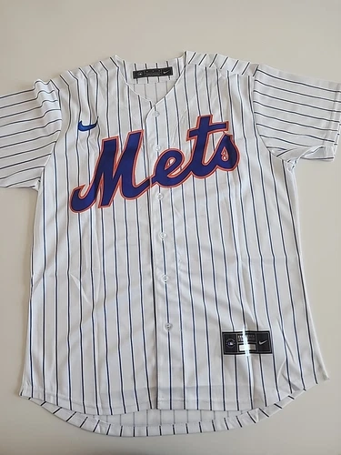 JUAN SOTO #22 New York Mets Home Pinstripe Jersey Men's Size Medium