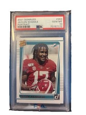 2021 Panini Donruss Rated Rookie Jaylen Waddle #263 Portrait (RC) Psa 10