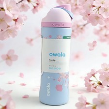 Starbucks Owala Tumbler Bottle S. Steel Spring Europe Free Sip Sakura 24oz US