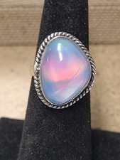 Sterling Silver Size 6 Opalite Ring
