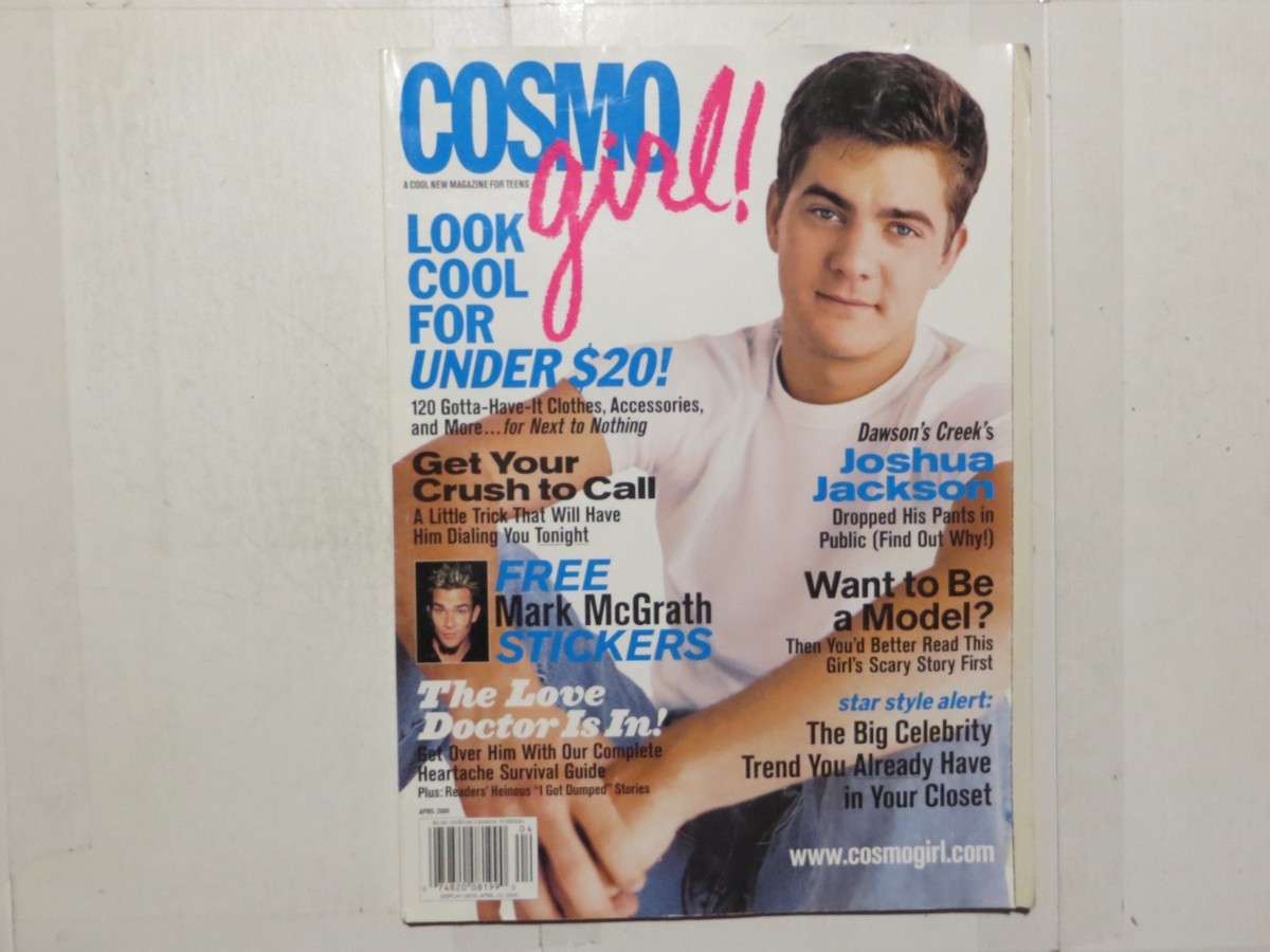 Cosmo Girl April 2000 Joshua Jackson Mark McGrath Stickers VERY