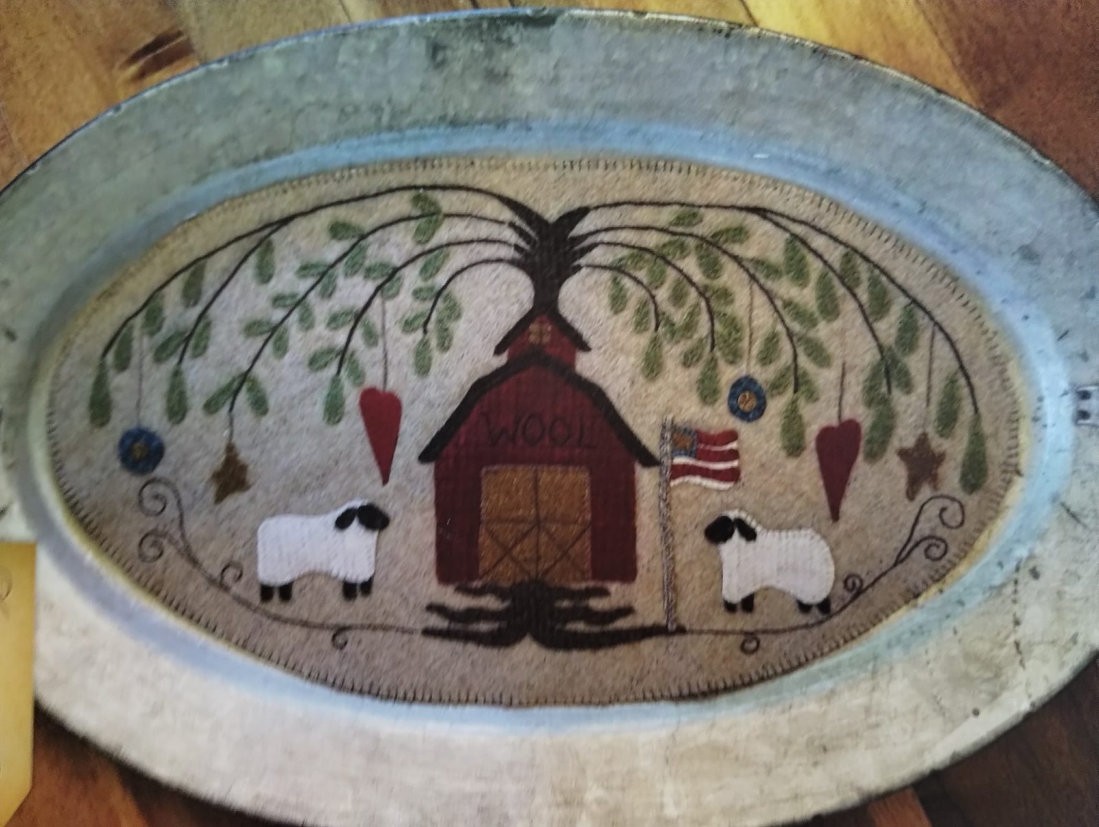 Oval Primitive Wool Barn Complete Kit, by Sew Cherished, New Craft