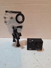 AKASO EK7000 4K Action Camera – Waterproof Case, Great Condition - No Battery