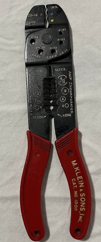 M. Klein & Sons, Inc Cat No. 1000 Electrical Wire Strippers