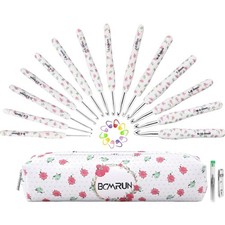 crochet hooks knitting needles set flower pattern crochet knitting tools craf...