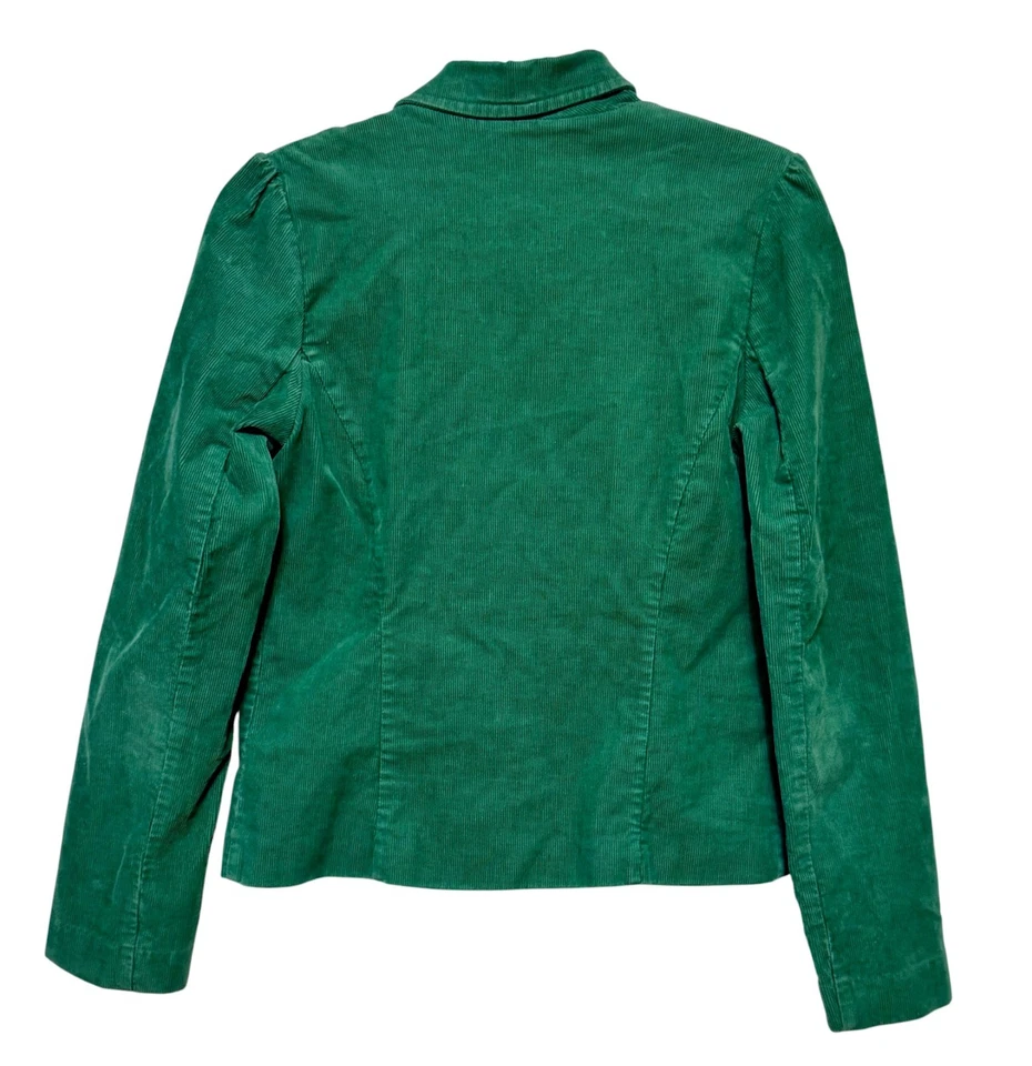 Chaqueta Blazer De Colección Y2K Antigua Azul Marino Oscuro Academia Pana Para Mujer Talla S Retro Preparación Foto 3 de 4