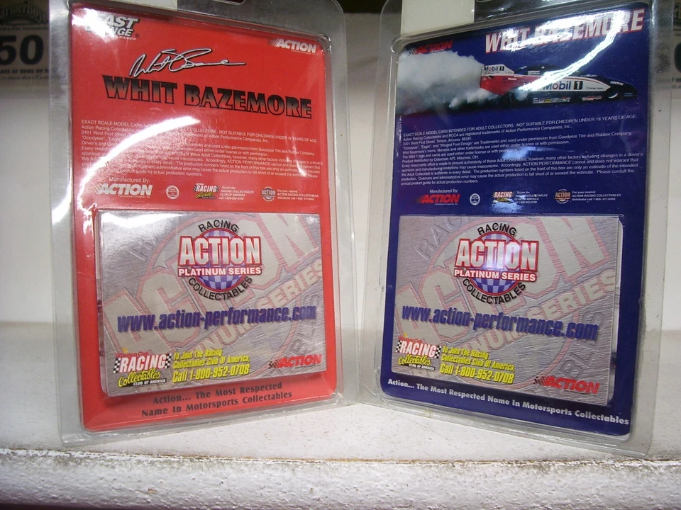 1/64 NHRA WHIT BAZEMORE FUNNY CAR ACTION PLATINUM SERIES 2 CAR LOT - Image 4 of 4