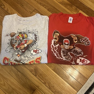 90s NFL Kansas City Chiefs T-shirt Bundle Size XL Single Stitch Vintage